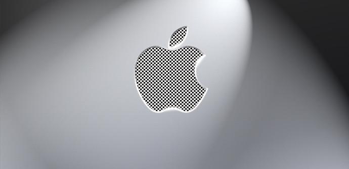 Logotipo de Apple en gris