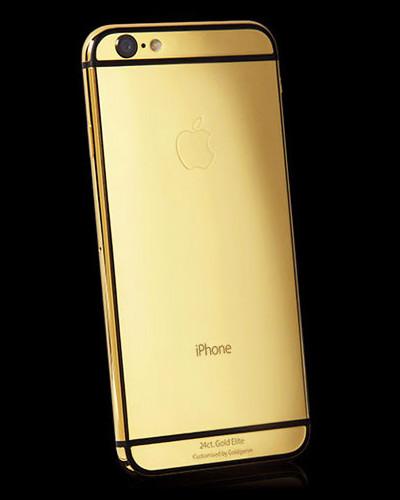 iPhone 6 con carcasa de oro de 24 kilates