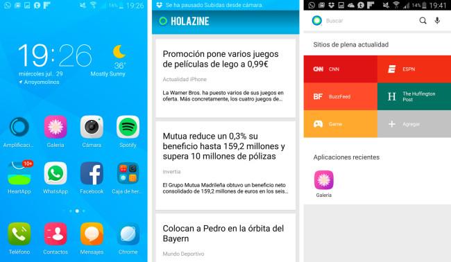 Hola Launcher para Android.