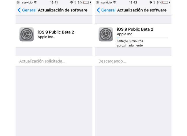 iOS 9 Beta pública 2.