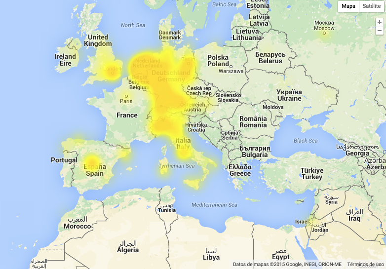mapa whatsapp problemas europa