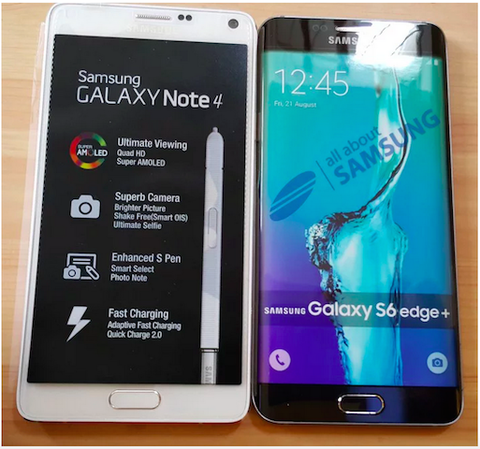 Galaxy S6 Edge Plus vs Galaxy Note 4.