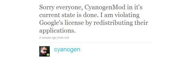 Twitter CyanogenMod Google