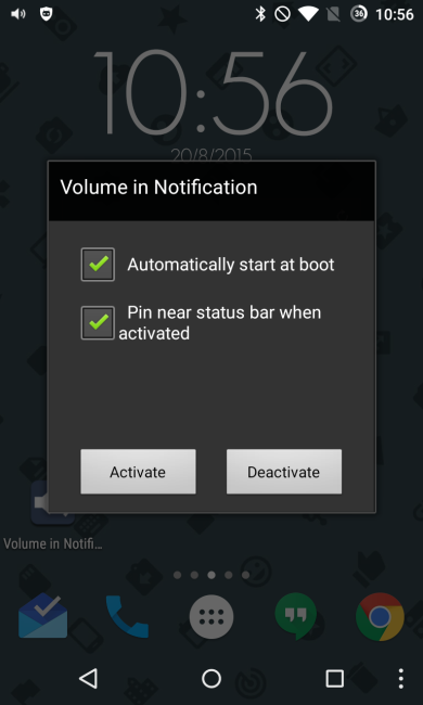 Cambiar el volumen desde las notificaciones de Android
