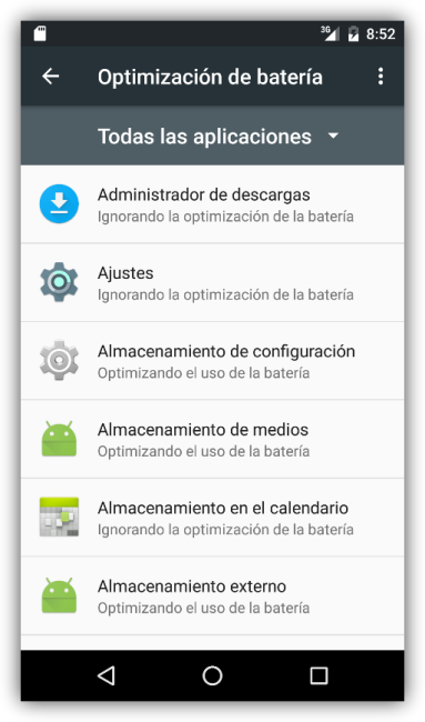Todas las aplicaciones de Android 6.0