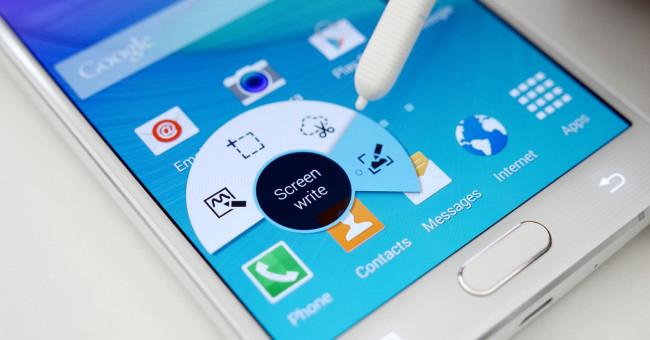 Samsung Galaxy Note 5 menu S Pen