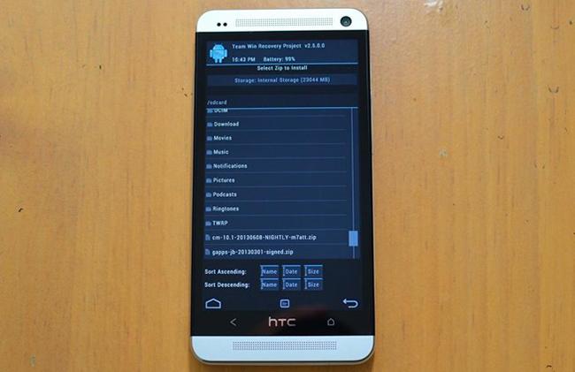 HTC One A9 Recovery