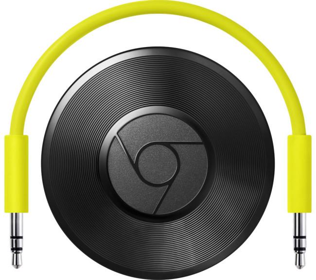 Chromecast Audio con cable amarillo