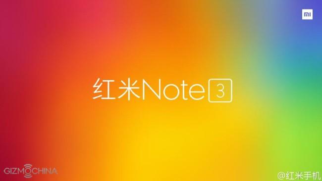 Anuncio de presentación del Redmi Note 3