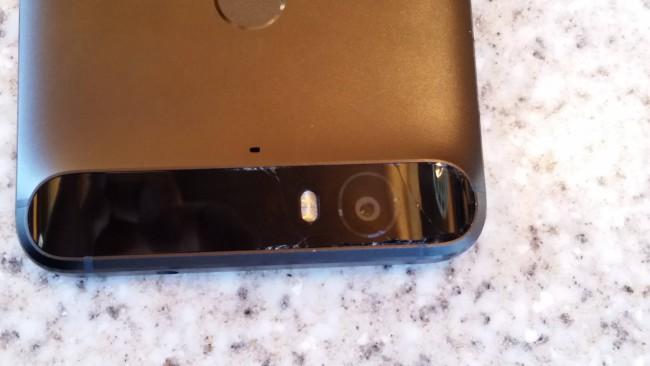 Nexus 6P cristal trasero roto