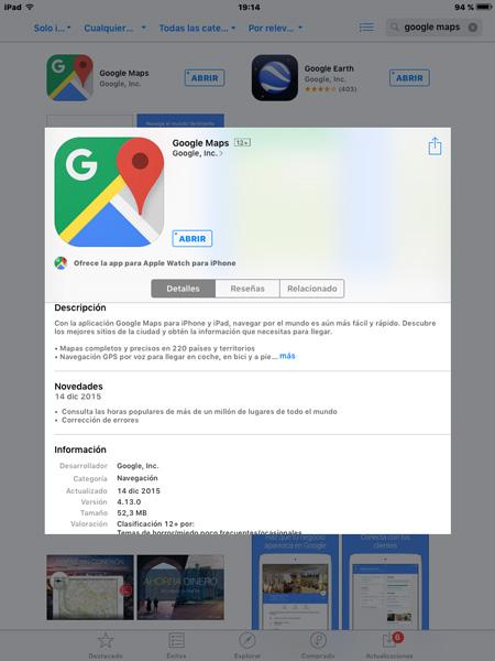 Google Map para iOS