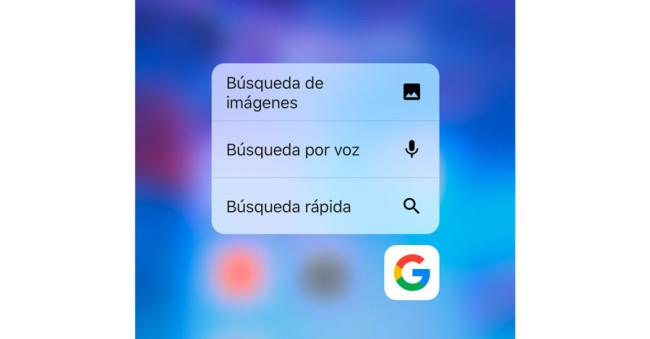 Google 3D Touch para iPhone 6s