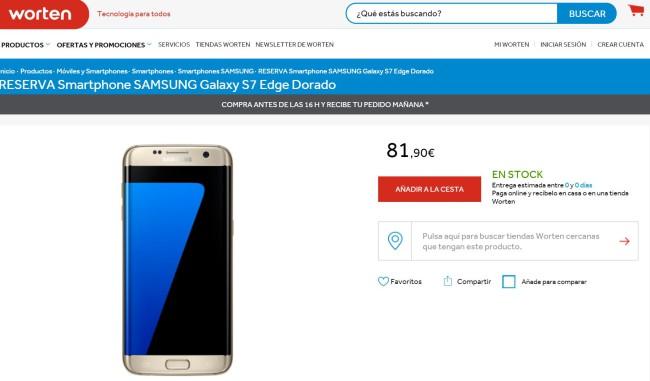 Samsung Galaxy S7 en worten