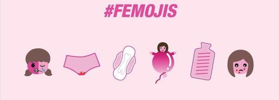 femojis, emojis sobre la menstruación