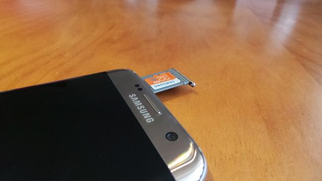 Tarjeta mciroSD en el Samsung Galaxy S7 Edge