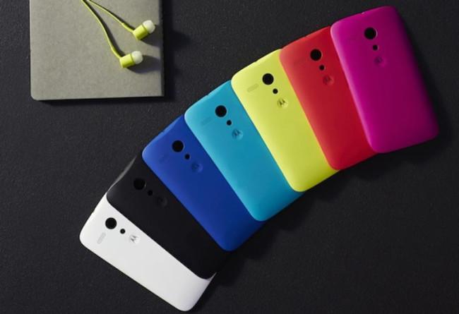 Carcasa de colores del Motorola Moto G