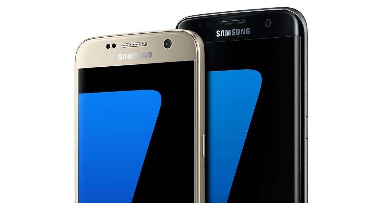 Samsung Galaxy S7 color dorado y negro