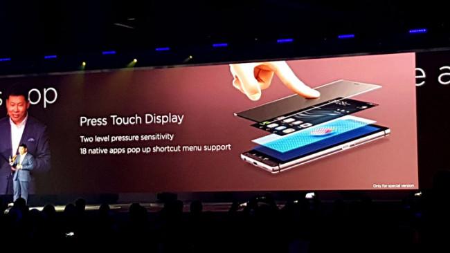 Tecnología Press Touch en la pantalla del Huawei P9 Plus