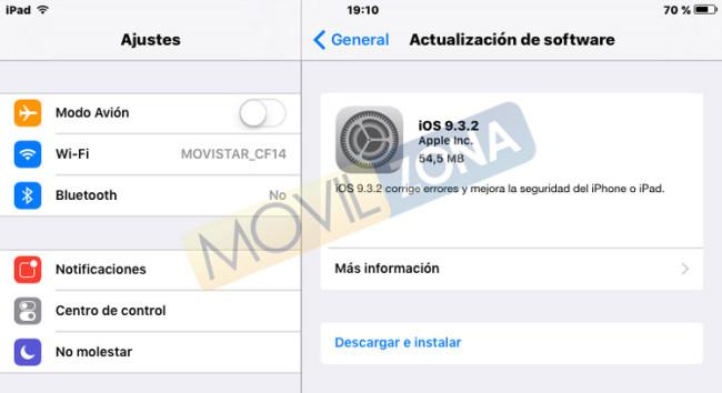 Descarga de iOS 9.3.2