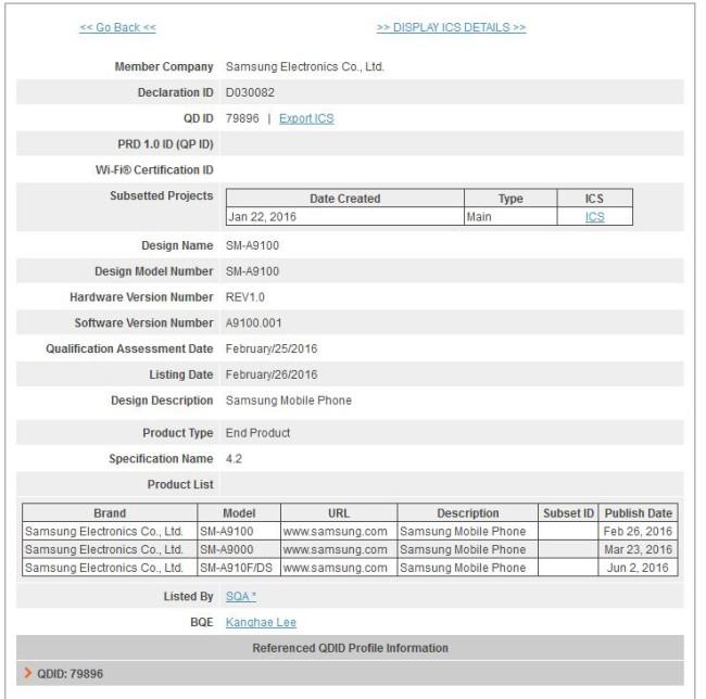 Registro del certificado Bluetooth para el A9 Pro