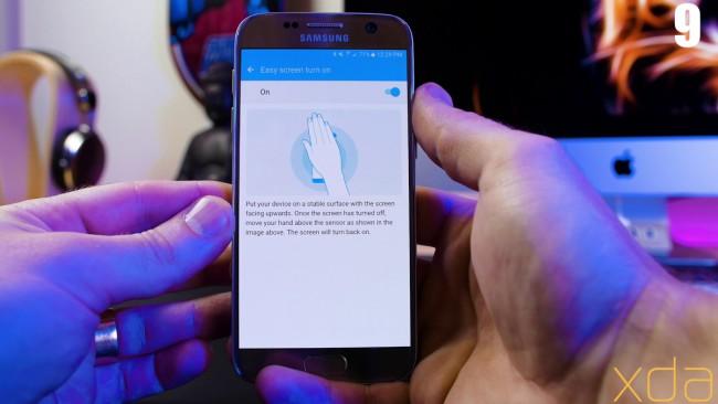 Samsung Galaxy S7 screen on