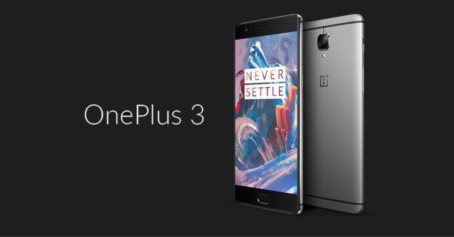 oneplus 3 frontal y trasera