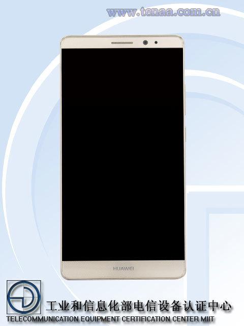 Huawei Mate 8 dorado de frente