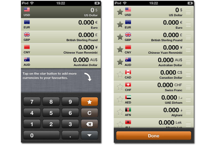 pantallazos app Currency!