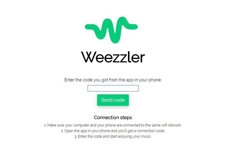Versión web de Weezzler para PC