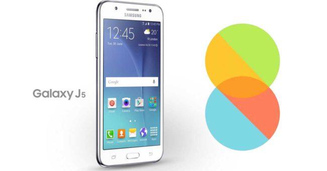Samsung Galaxy J5 con MIUI 8