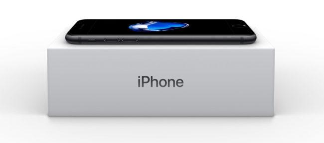 Caja de embalaje del iPhone 7