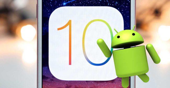 iOS 10 en Android