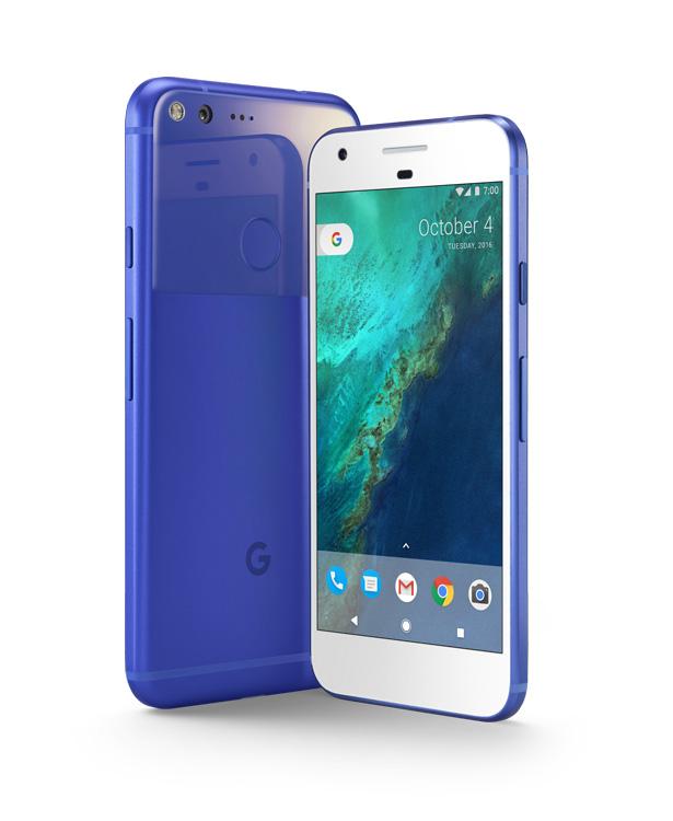 Carcasa azul del Google Pixel