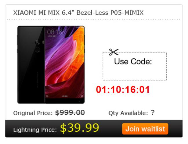 Xiaomi Mi Mix rebajado de precio