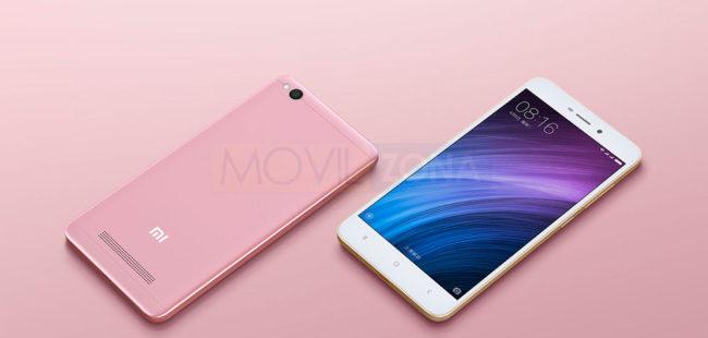 Xiaomi Redmi 4A blanco y rosa