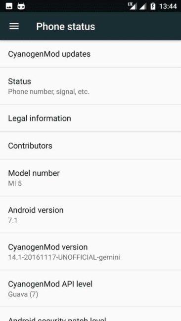 CyanogenMod 14.1 para el Xiaomi Mi5