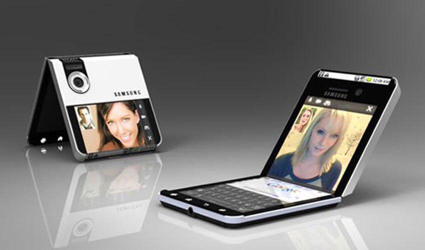 Smartphone Samsung con pantalla plegable