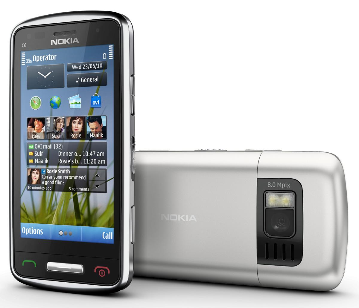 Nokia C6, los detalles