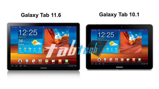 Samsung Galaxy Tab 11.6 frontal