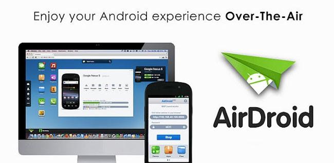 Aplicación AirDriod para controlar el ordenador desde el teléfono móvil Android