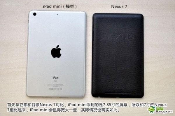 iPad Mini frente a Nexus 7