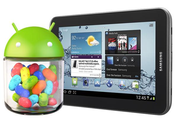 Actualización Jelly Bean de Samsung Galaxy Tab 2 7.0