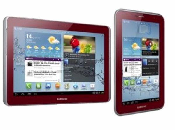 Nuevo color rojo tablets Samsung