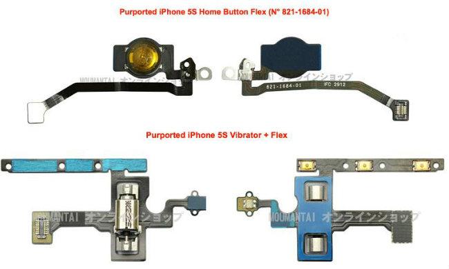 Posibles componentes del iPhone 5S
