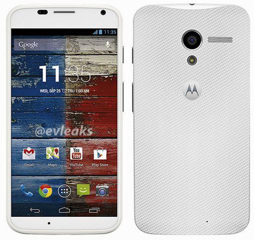 Motorola Moto X con carcasa de color blanco