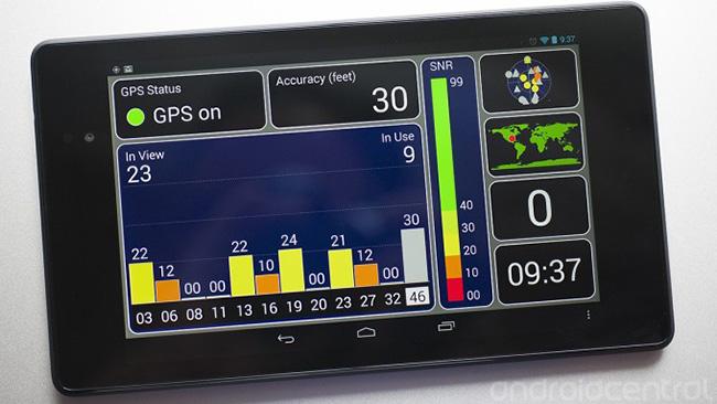Captura de GPS del Nexus 7