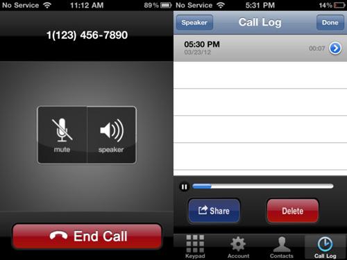call-log iPhone