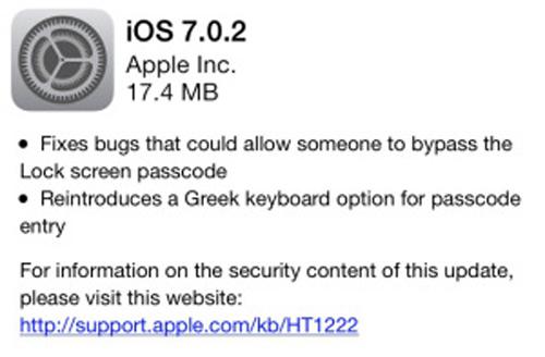 OTA con iOS 7.0.2