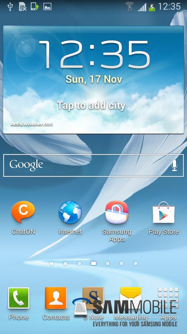 android 4.3 samsung galaxy note 2