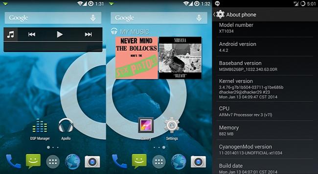 Motorola Moto G CyanogenMod 11
